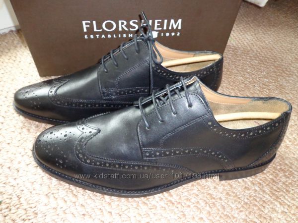 Новые мужские кожаные туфли оксфорды Florsheim Finley Wing