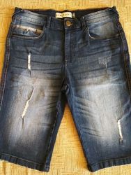 Темно-синие джинсовые шорты Waikiki
