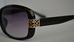 Ликвидация склада. Gucci 6814 солнцезащитные очки в черной оправе Италия