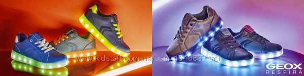 Светодиодные LED кроссовки со светящейся подошвой