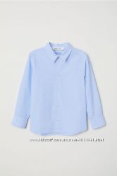 Нарядные голубые рубашки от h&m рост  110 см 