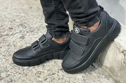 Шкіряні підліткові кросівки