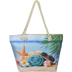 Вместительная пляжная сумка хлопок, 2 расцветки.