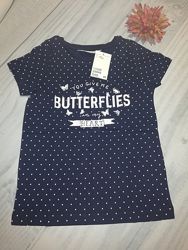 Футбока нм на девочку 6-8 рост 116-122-128см