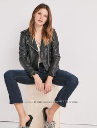 Lucky brand leather jacket - размер L