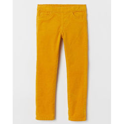 Дитячі однотонні вельветові штани трегінси H&M на дівчинку 62328