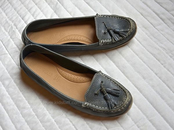 Кожаные мокасины, легкие, удобные туфли, кожа, Footglove Англия, 38,5-39