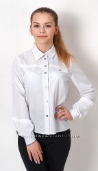 Стильная блузка для девочки Mevis белая 2749
