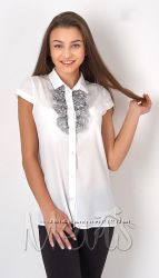 Блузка с коротким рукавом для девочки Mevis 2710 - размеры 146-164