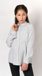 Блузка для дівчинки Mevis біла 3213-01