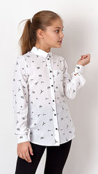 Рубашка для девочки Mevis белая 3300-01