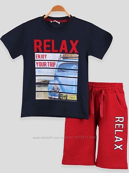 Комплект футболка і шорти для хлопчика Breeze Relax 14382 - 2 кольори