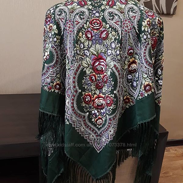 Платки большие турецкие колоритные народные павлопосадские расцветки