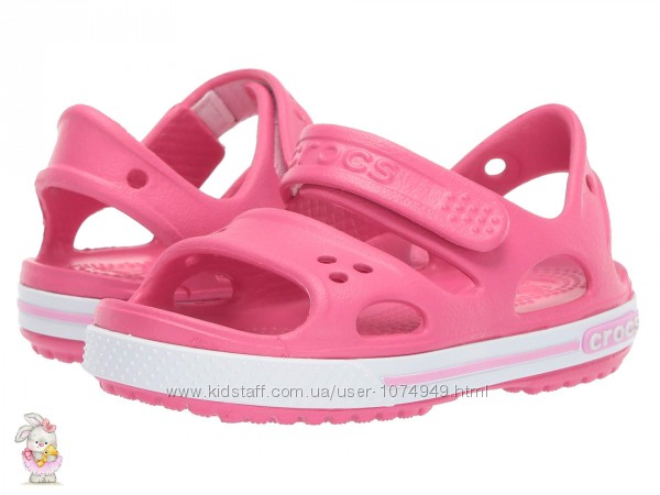 Босоножки, сандалии Crocs Kids С13 30-31 розовые кроксы оригинал Crocband