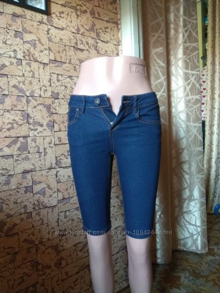 джинсовые шорты, бриджи Moto, Topshop - размер S, M - 40р. 42р.