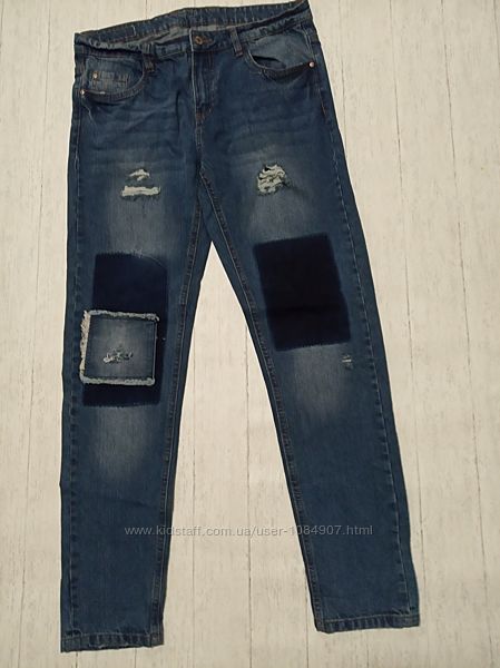 Новые стильные джинсы бойфренды esmara evro 40 наш 46см. замеры