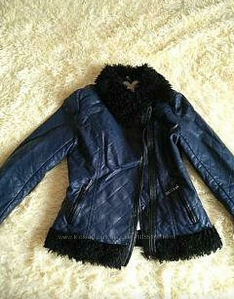 Куртка-косуха из эко-кожи на меху от lanmas