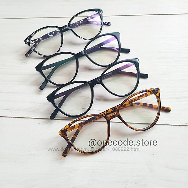 Комп&acuteютерні окуляри, окуляри лисички, іміджеві прозорі 