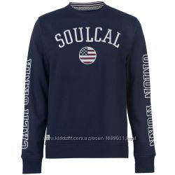 Кофта толстовка свитшот с принтом SoulCal USA Sweatshirt Оригинал Синий