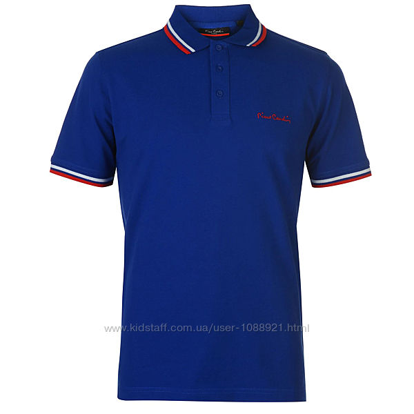 Рубашка поло футболка Pierre Cardin Pique Polo Royal Оригинал Синий Хлопок