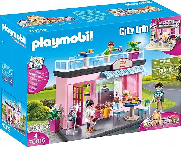 Playmobil 70015 Уютное кафе с террасой. 108 предметов