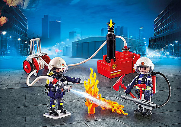 Playmobil 9468 Пожарная команда с действующим водяным насосом