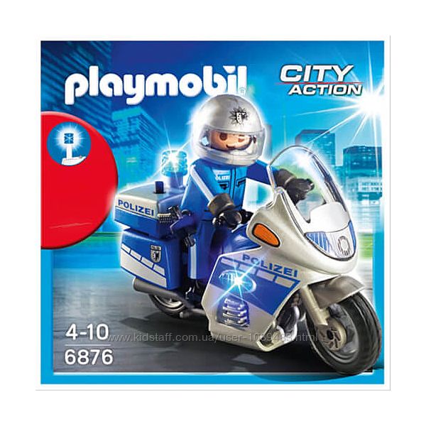 Playmobil 6876 Поліцейский патрульний мотоцикл. 