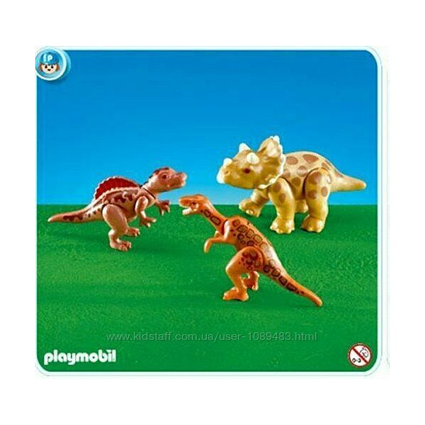 Playmobil 6597 и 7368 Динозаврымалыши, гнездо с яйцами