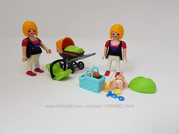 Playmobil 6447 Вагітна жінка та мама з немовлятами . Ігровий набір 