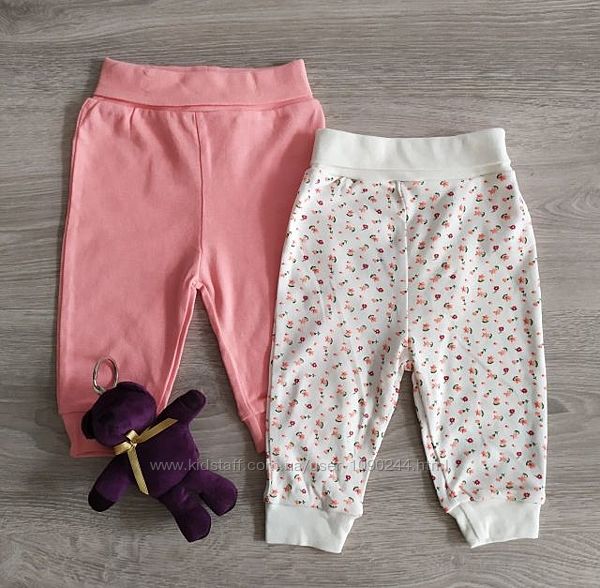 Штаны для новорожденных Цветочки Розовые Польша