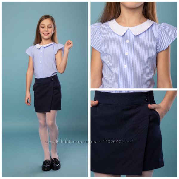 Стильные шорты, юбка- шорты для девочек Рры 122-170