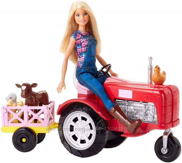 Лялька Барбі фермер і трактор Barbie Doll and Tractor Mattel FRM18 