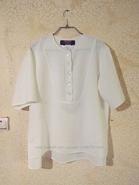 льняная блуза рубашка из льна лён weekend max mara италия 46-48рр