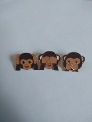 Набор значков пинов пин значок брошь брошка значки обезьяны