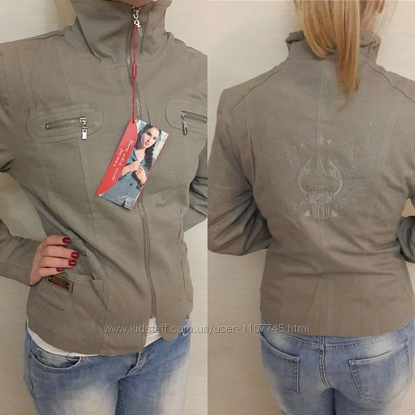 Женская молодежная куртка ветровка на подкладке р. S - XXL, 4 цвета