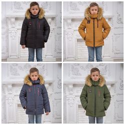 Тёплые зимние детские и подростковые куртки Классик