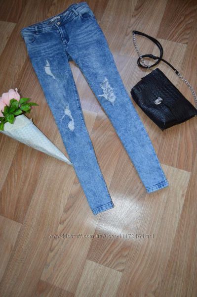 Крутые джинсы универсальные модные 26р reserved