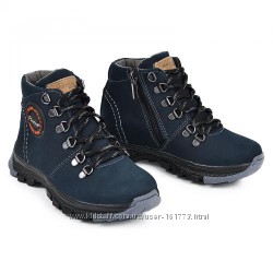 Демисезонные ботинки на мальчика Максус 34 рр. кожа, внутри флис