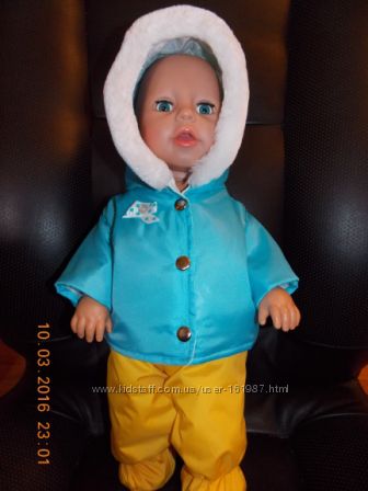 Одежда для кукол Baby Born Патриотичный Комбез с опушкой