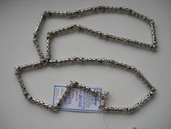 Цепь, ручное плетение, серебро 925, вес 29, 57 гр, редкое