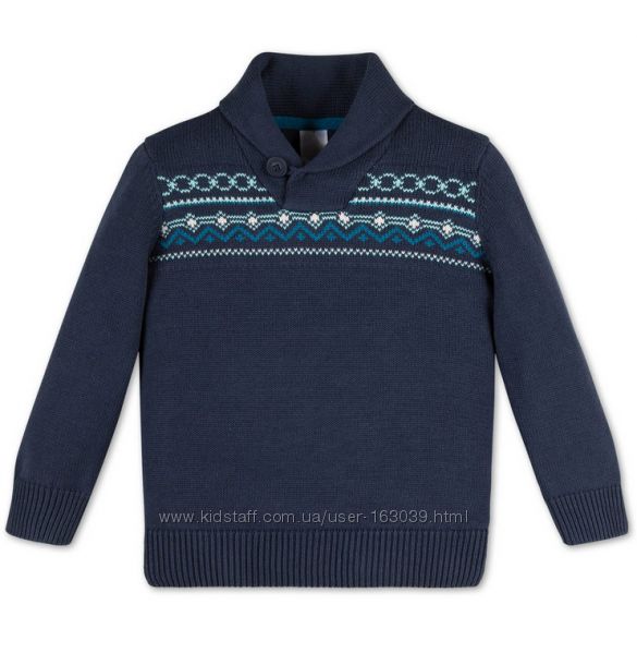 Темно-синий свитер для мальчишек из Германии с C&A, р-ры 110, 116