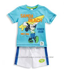 Хлопковый летний набор мальчикам - футболка и шорты, р-ры 98, 104, 110, 128