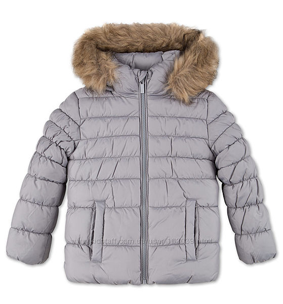Немецкая теплая демисезонная курточка для девочек с C&A, р-ры 110, 116, 122