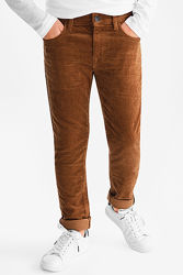 Классные вельветовые плотные стрейчевые штаны с C&A, р-р 176