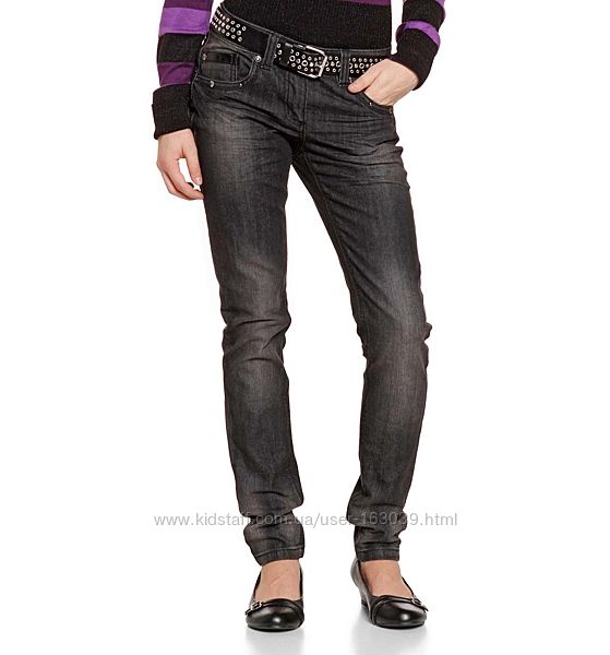 Темно-серые джинсы для девочек из Германии с немецкого сайта C&A, р-р 152