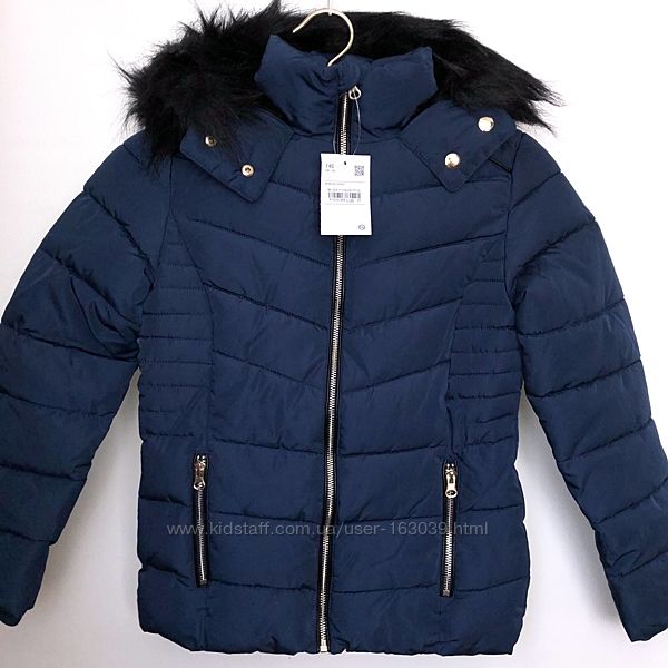 Утепленная стеганая курточка для холодной осени с C&A, р-ры 146, 170