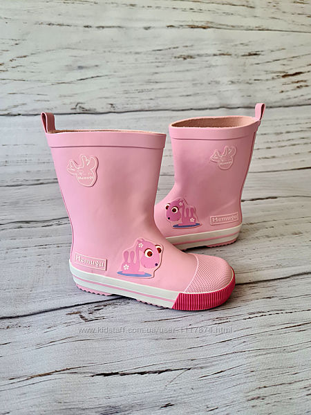 Резиновые сапоги для девочек Hemuyu, 26-32р, HMY218 pink