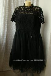 Платье вечернее шикарное черное Chi Chi р. 56 7624