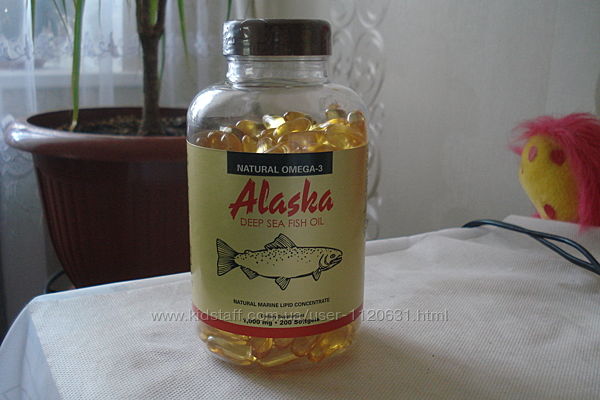 USA рыбий жир Alaska 200 капсул