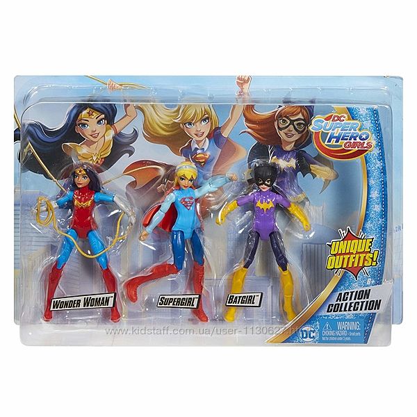 Набор кукол Супергерл Supergirl Бэтгерл Чудо Женщина школа супергероев DC
